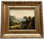 European school (XIX) - NO RESERVE - Romantic landscape, Antiek en Kunst, Kunst | Schilderijen | Klassiek