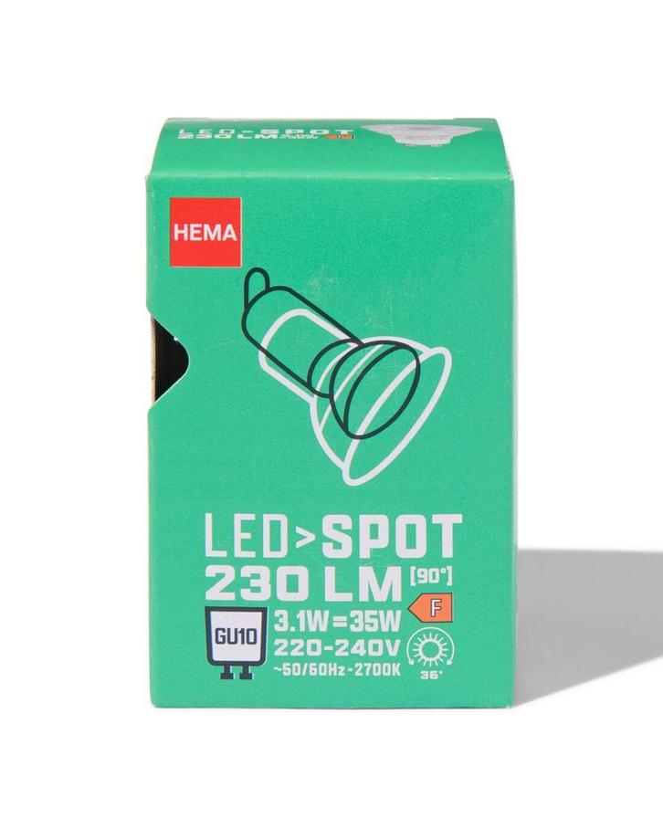 HEMA Led spot clear GU10 3.1W 230lm, Huis en Inrichting, Lampen | Overige, Nieuw, Verzenden