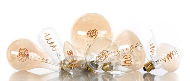 Bailey Spiraled LED Filament A60 E27 3.2W Dimbare Lamp -, Tuin en Terras, Buitenverlichting, Overige typen, Nieuw, Verzenden