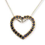 Zonder minimumprijs - Halsketting Zilver - Sapphire, Nieuw