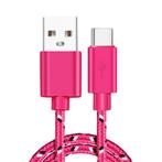 USB-C Oplaadkabel 2 Meter Gevlochten Nylon - Tangle, Verzenden, Nieuw