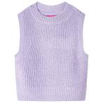 vidaXL Kinderspencer gebreid 128 lichtlila, Verzenden, Nieuw
