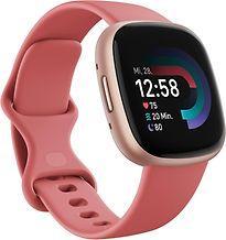 Fitbit Versa 4 40 mm aluminium rosé koper met siliconen, Telecommunicatie, Overige Telecommunicatie, Gebruikt, Verzenden