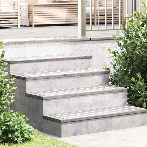 vidaXL Traanplaten 4 st anti-slip 90x30 cm aluminium, Doe-het-zelf en Verbouw, Ladders en Trappen, Nieuw, Verzenden