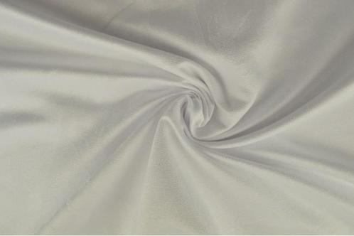 10 meter suedine stof - Suede stof - Wit, Hobby en Vrije tijd, Stoffen en Lappen, 120 cm of meer, 200 cm of meer, Wit, Nieuw, Polyester