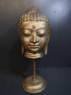Boeddha hoofd op standaard - Beeld - Azië (Zonder, Antiek en Kunst