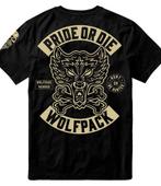 PRIDE or Die T-Shirt Wolfpack Zwart, Pride or Die, Nieuw, Ophalen of Verzenden, Maat 56/58 (XL)