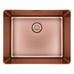 Caressi CAPPSR50R20CO spoelbak inbouw copper, Ophalen of Verzenden, Nieuw, Koper, Wastafel