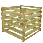 vidaXL Compostbak gelat vierkant 0,54 m³ hout, Verzenden, Nieuw