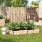 vidaXL Plantenbak 150x100 cm massief grenenhout, Tuin en Terras, Verzenden, Nieuw, Hout