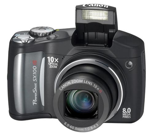 Canon PowerShot SX100 IS Digitale Compact Camera - Zwart, Audio, Tv en Foto, Fotocamera's Digitaal, Zo goed als nieuw, Verzenden