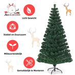 180cm kunstmatige kerstboom verlichte glasvezelboom met LED-