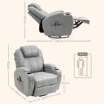 TRUUSK Massagestoel Relaxstoel - 8 Vibratiepunten - 5 Modi -, Huis en Inrichting, Fauteuils, Verzenden, Nieuw