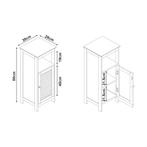 [en.casa] Badkamerkast Karlsøy 80x30x28 cm wit, Huis en Inrichting, Badkamer | Badkamermeubels, Verzenden, Nieuw