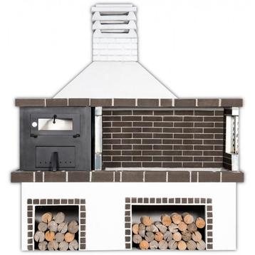 Buitenkeuken set bbq met houtoven (modern) - black... beschikbaar voor biedingen