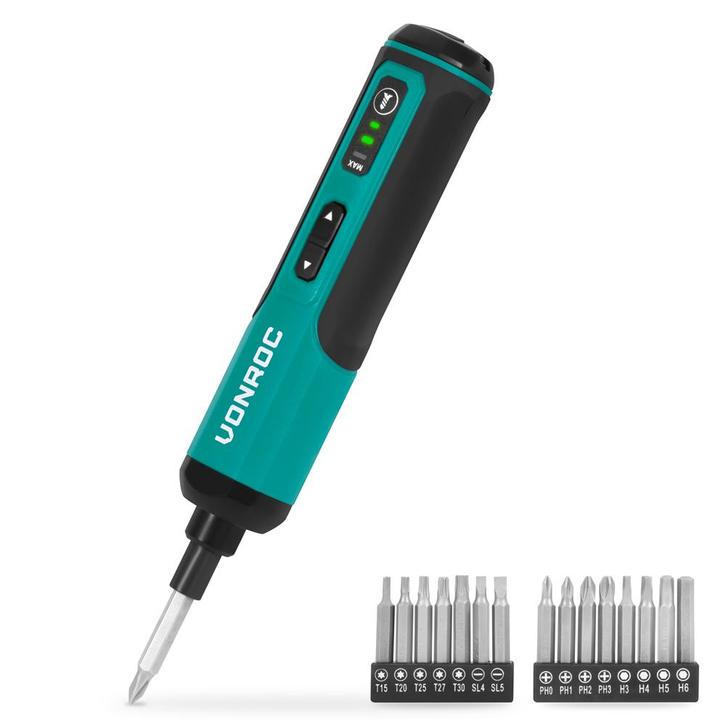 Elektrische Schroevendraaier 4V | Incl. 15-delige bitset en, Doe-het-zelf en Verbouw, Gereedschap | Boormachines, Nieuw, Verzenden