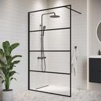 Douchewand Essos 100 x 200 cm Zwart – Inloopdouche 8 mm, Verzenden, Nieuw, Douche