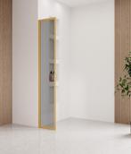 Douchewand Georgia 40 x 200 cm Goud – Inloopdouche 8 mm, Doe-het-zelf en Verbouw, Sanitair, Verzenden, Nieuw, Douche