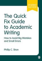 9781526405890 The Quick Fix Guide to Academic Writing, Verzenden, Nieuw, Shon