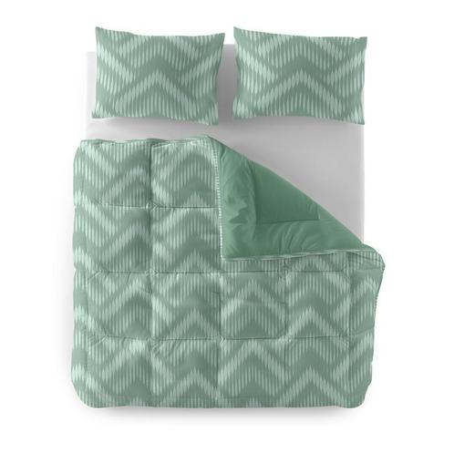 Lazy all-in-one dekbed - groen - 240 x 200 cm | 2-persoons, Huis en Inrichting, Slaapkamer | Beddengoed, Groen, Nieuw, Verzenden