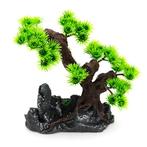 Bonsaiboom op rots lichtgroen OS-119 - aquarium decoratie, Ophalen of Verzenden, Nieuw, Sierelement