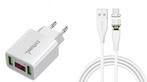 DrPhone ICO-1 - Magnetische USB-C / Type C Oplaadkabel 3A +, Verzenden, Nieuw