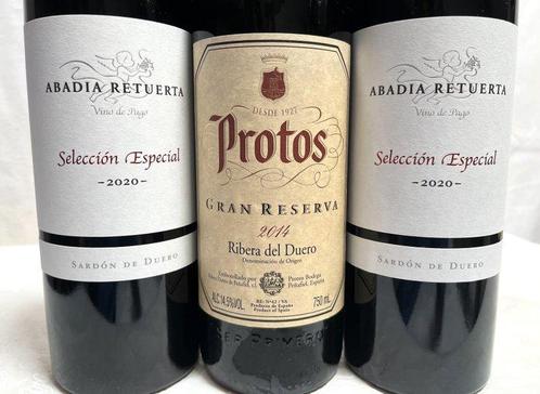 2014 Bodegas Protos, gran reserva x1 & 2020 Abadía Retuerta,, Verzamelen, Wijnen