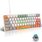 2dekans | HXSJ V500 Bedrade Gaming Toetsenbord - Mechanisch, Computers en Software, Ophalen of Verzenden, Zo goed als nieuw, HxSJ