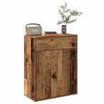 vidaXL Dressoir 60x30x75 cm bewerkt hout oud houtkleurig, Huis en Inrichting, Kasten | Dressoirs, Verzenden, Nieuw, 50 tot 100 cm