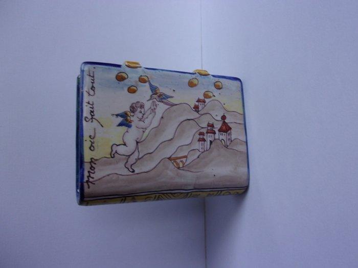 Geïnspireerd door de antieke stijl Mozaïek - Nevers -, Antiek en Kunst, Antiek | Glas en Kristal