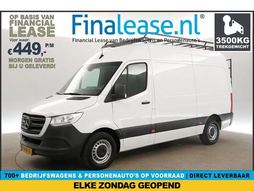 Mercedes-Benz Sprinter 314 2.2 CDI L2H2 143PK AUT Cam €449pm, Auto's, Bestelauto's, Lease, Automaat, Diesel, Mercedes-Benz, Wit