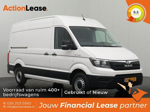 MAN TGE L3 H3 2023 €378 per maand, Auto's, Bestelauto's, Dealer onderhouden, Te koop, Zwart, Automaat, Financial lease, BTW verrekenbaar