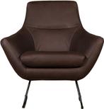 Leren designfauteuil - Echt leer, Modern, Comfortabel en kie, Huis en Inrichting, Fauteuils, Nieuw, Ophalen of Verzenden, 75 tot 100 cm