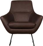 Leren designfauteuil - Echt leer, Modern, Comfortabel en kie, Huis en Inrichting, Fauteuils, Nieuw, 75 tot 100 cm, Leer, Ophalen of Verzenden