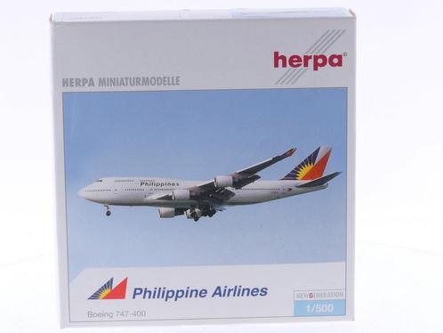 Schaal 1:500 Herpa 504034 Philippine Airlines Boeing 747-..., Hobby en Vrije tijd, Modelbouw | Vliegtuigen en Helikopters, Zo goed als nieuw