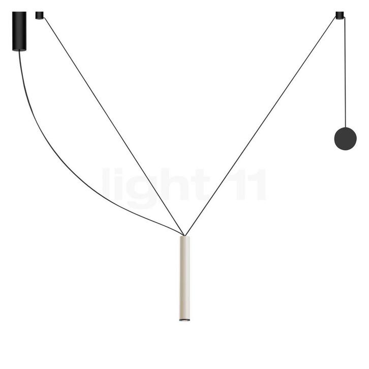 Marset Milana Counterweight Hanglamp LED, wit - zonder lampe, Huis en Inrichting, Lampen | Hanglampen, Nieuw, Verzenden