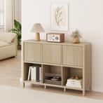 Dressoir Lukkodso eikenkleurig 110x30x77 cm [en.casa], Huis en Inrichting, Kasten | Dressoirs, Verzenden, Nieuw