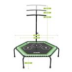 VirtuFit Fitness Trampoline Pro met Handvat  -  Zwart, Verzenden, Nieuw