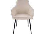 Kick Eetkamerstoel Maud - Boucle - Armleuning - Beige, Verzenden, Nieuw