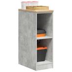 vidaXL Garagekast 30x51x85 cm massief grenenhout betongrijs, Huis en Inrichting, Verzenden, Nieuw