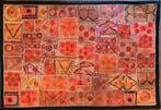 Quilt made out of antique embroidered textiles - Glas,, Antiek en Kunst