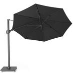 Challenger T2 premium zweefparasol 350 cm rond faded black, Ophalen of Verzenden, Nieuw