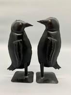 Set vintage metalen pinguïns zwart handgemaakt, Antiek en Kunst, Ophalen of Verzenden