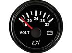 CN voltmeter 24V Zwart, Watersport en Boten, Nieuw, Ophalen of Verzenden