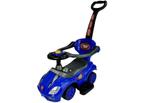 Loopauto - met duwstang - 60x40x85 cm - blauw - tot 50 kg, Ophalen of Verzenden, Nieuw