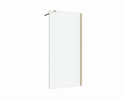 Inloopdouche 50x200 8mm Nano glas mat goud serie Silvio, Doe-het-zelf en Verbouw, Sanitair, Verzenden