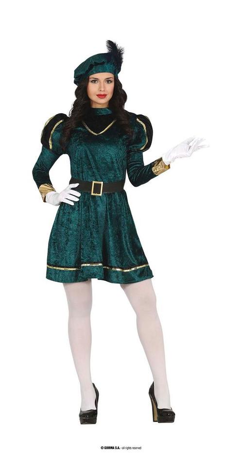 Pietenjurk Met Baret Dames Donkergroen, Kleding | Dames, Carnavalskleding en Feestkleding, Nieuw, Ophalen of Verzenden
