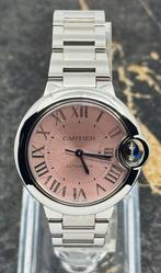 Cartier Ballon Bleu de Cartier 33mm - Pink Dial - WSBB0068, Overige merken, Staal, Staal, Polshorloge