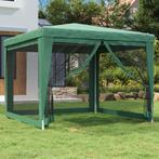 vidaXL Partytent met 4 mesh zijwanden 3x3 m HDPE groen, Tuin en Terras, Verzenden, Nieuw