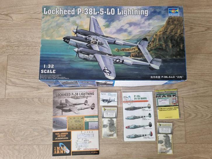 Trumpeter 02227 Lockheed P-38L-5-LO Lightning 1:32 - zie, Hobby en Vrije tijd, Modelbouw | Vliegtuigen en Helikopters, Verzenden